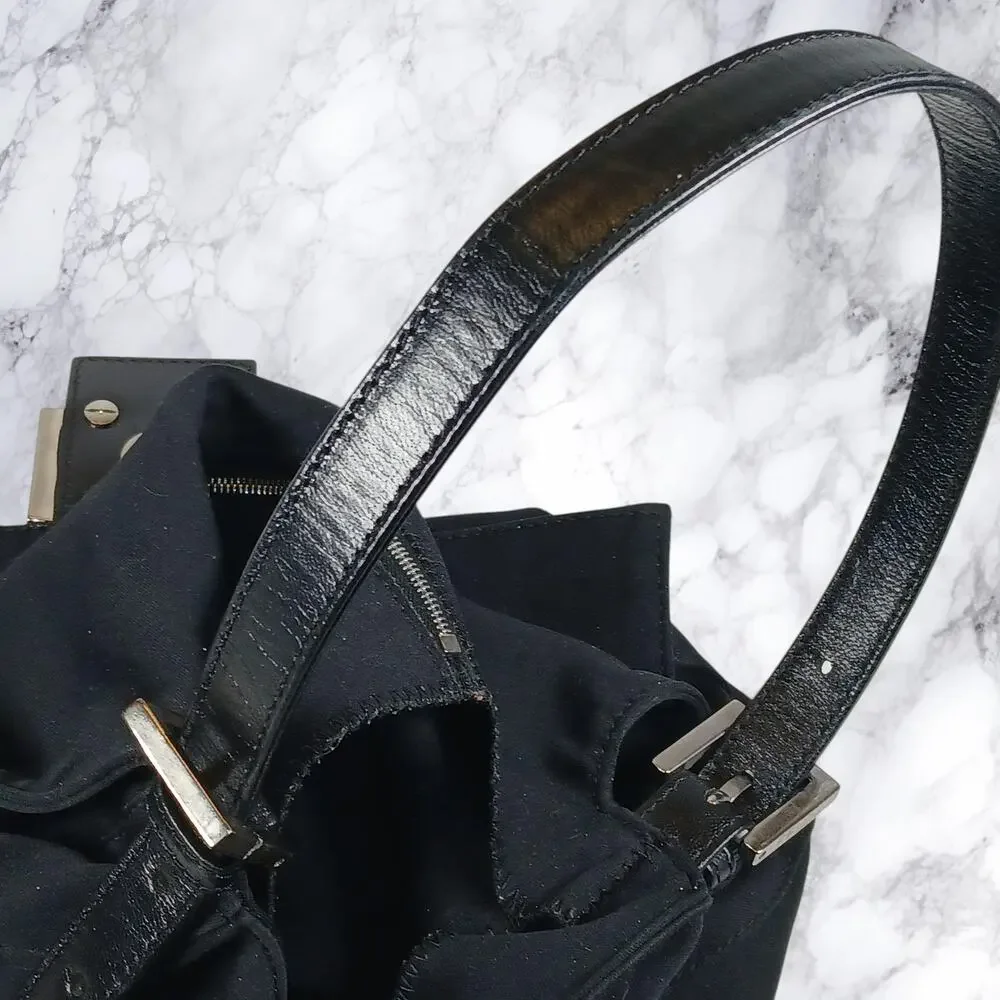 Authentic Fendi Mamma Black Neoprene Baguette Shoulder Bag COA Verified Seller - Picture 14 of 16